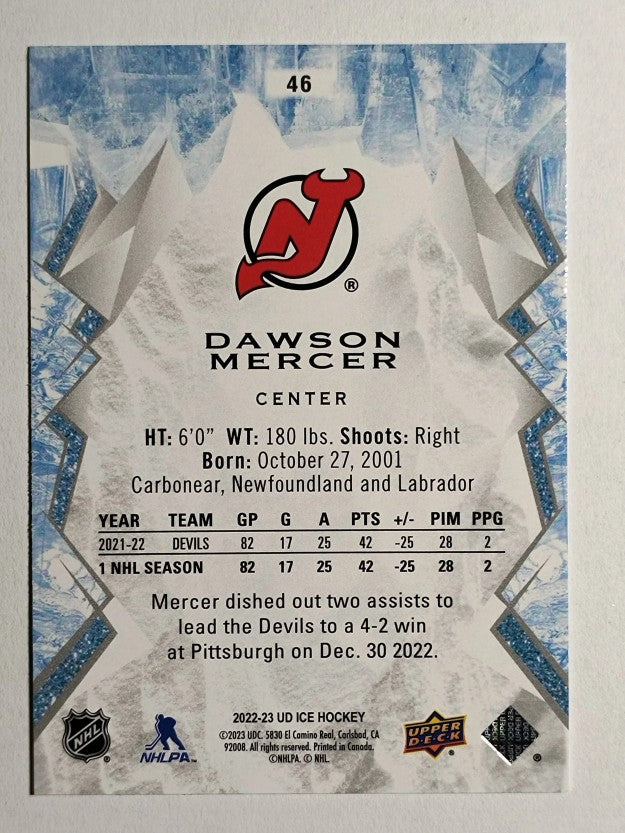 2022-23 Upper Deck Ice #46 Dawson Mercer