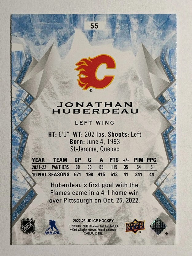 2022-23 Upper Deck Ice #55 Jonathan Huberdeau