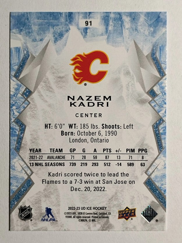 2022-23 Upper Deck Ice #91 Nazem Kadri