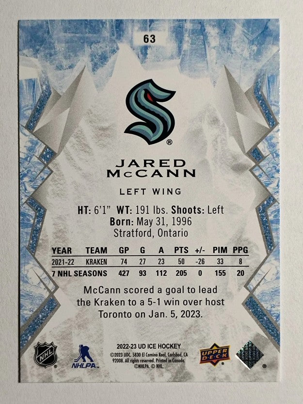 2022-23 Upper Deck Ice #63 Jared McCann