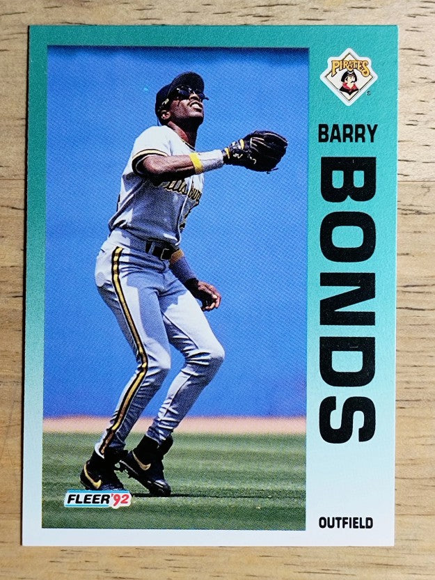 1992 Fleer #550 Barry Bonds
