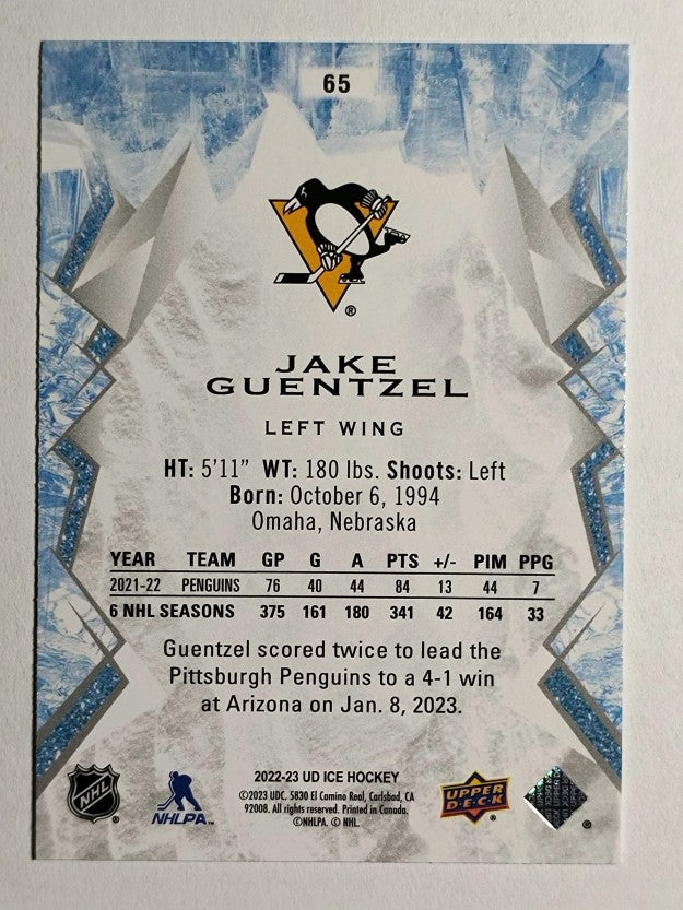 2022-23 Upper Deck Ice #65 Jake Guentzel