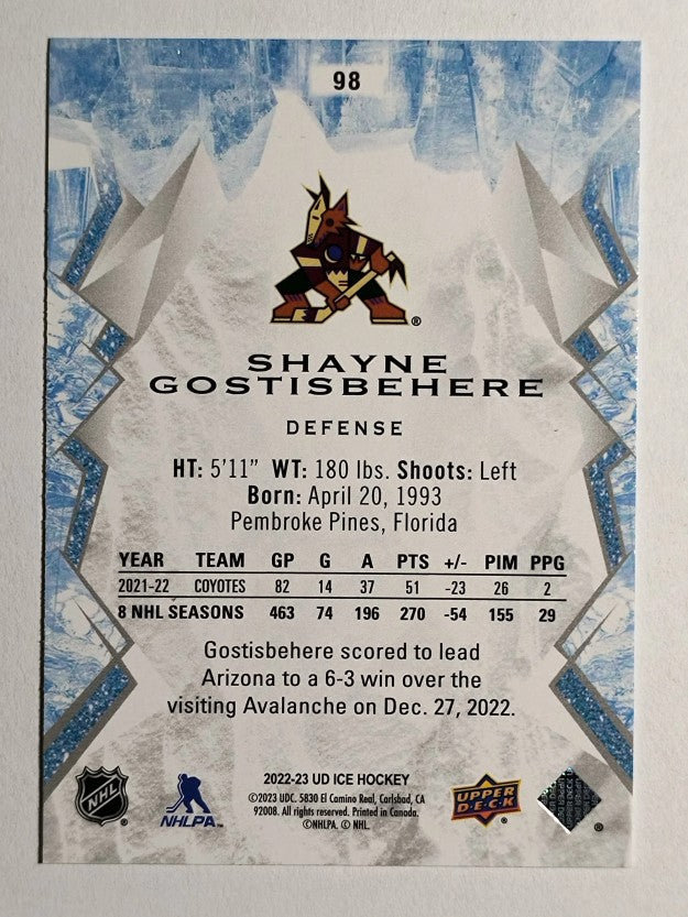 2022-23 Upper Deck Ice #98 Shayne Gostisbehere