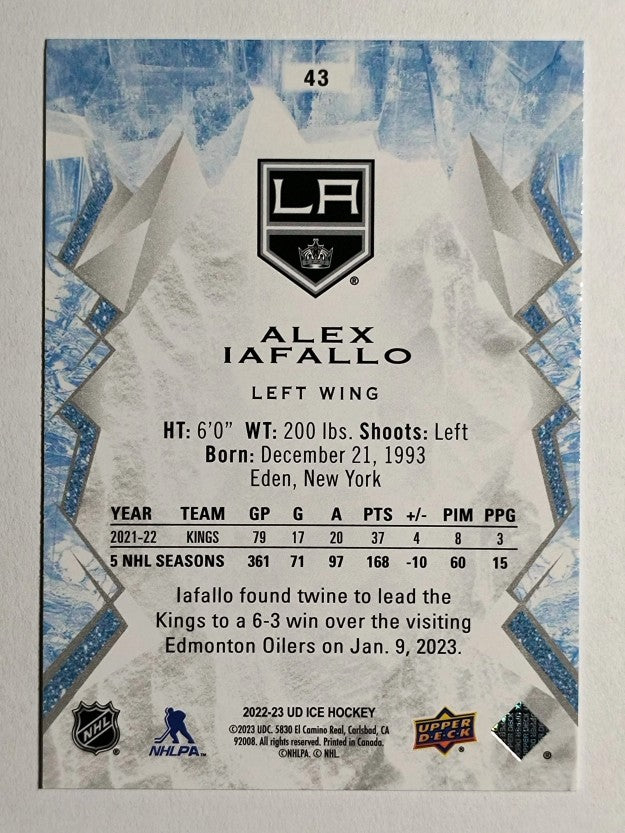 2022-23 Upper Deck Ice #43 Alex Iafallo