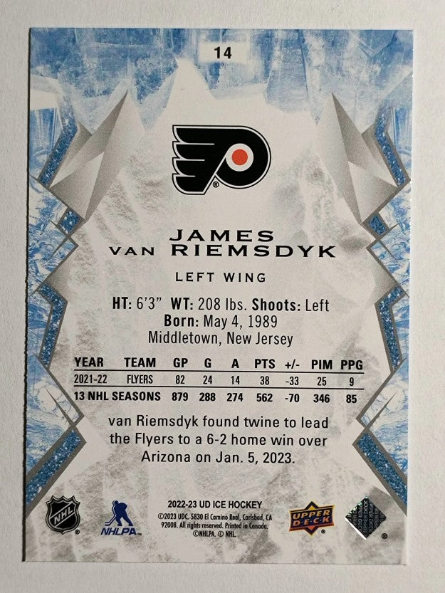 2022-23 Upper Deck Ice #14 James van Riemsdyk