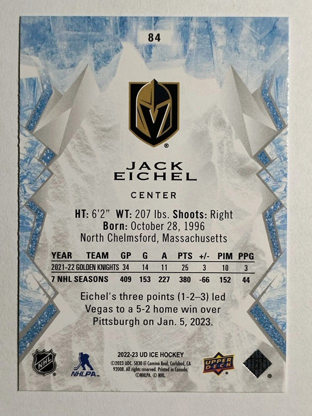 2022-23 Upper Deck Ice Green #84 Jack Eichel