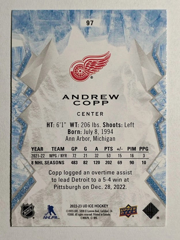 2022-23 Upper Deck Ice Green #97 Andrew Copp