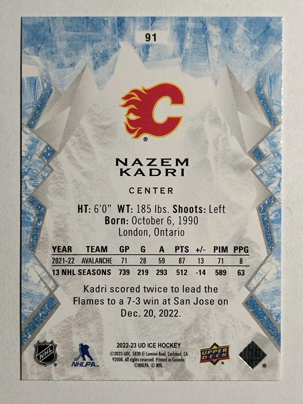 2022-23 Upper Deck Ice Green #91 Nazem Kadri