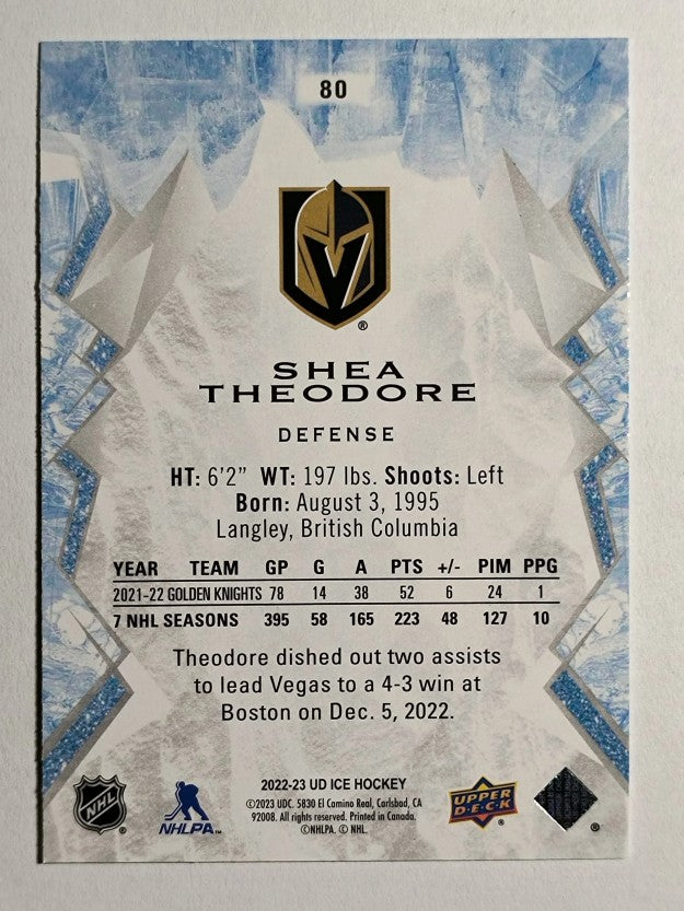 2022-23 Upper Deck Ice Green #80 Shea Theodore