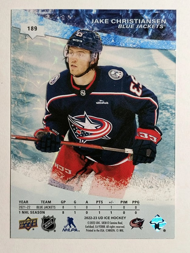 2022-23 Upper Deck Ice #189 Jake Christiansen/999