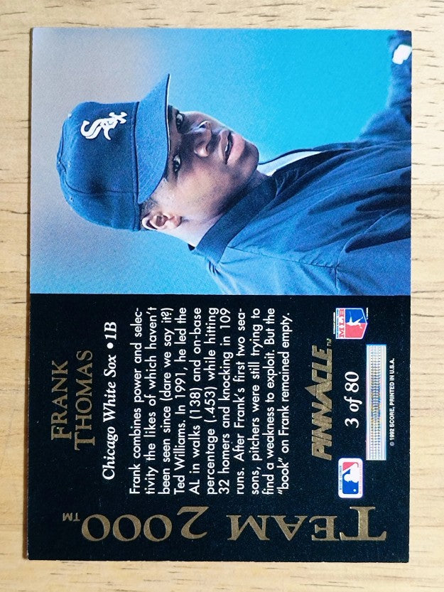 1992 Pinnacle Team 2000 #3 Frank Thomas