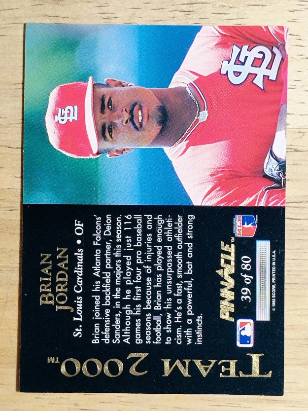 1992 Pinnacle Team 2000 #39 Brian Jordan