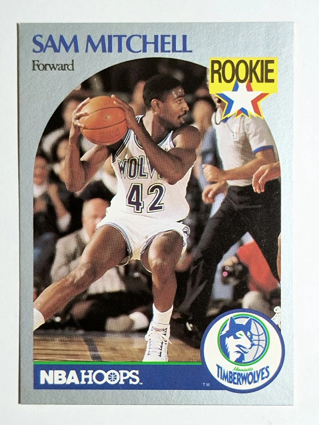 1990-91 Hoops #188 Sam Mitchell RC