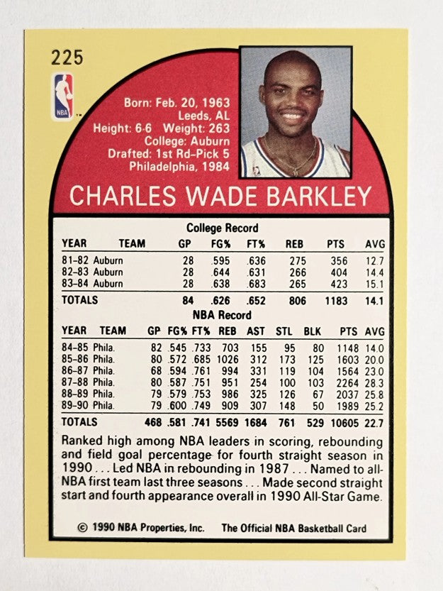 1990-91 Hoops #225 Charles Barkley