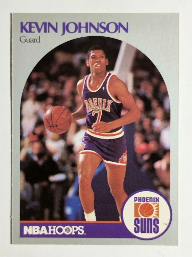 1990-91 Hoops #238A Kevin Johnson/Guard on front