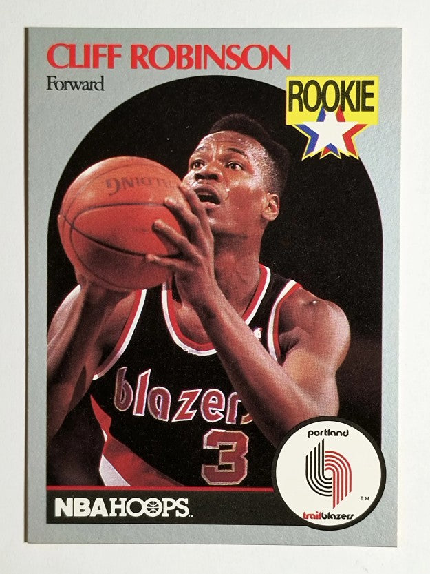 1990-91 Hoops #250 Clifford Robinson RC