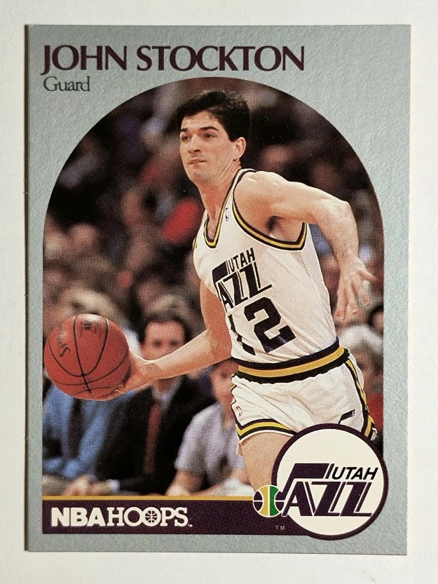 1990-91 Hoops #294 John Stockton