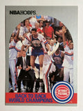 1990-91 Hoops #342 Pistons Celebrate/James Edwards