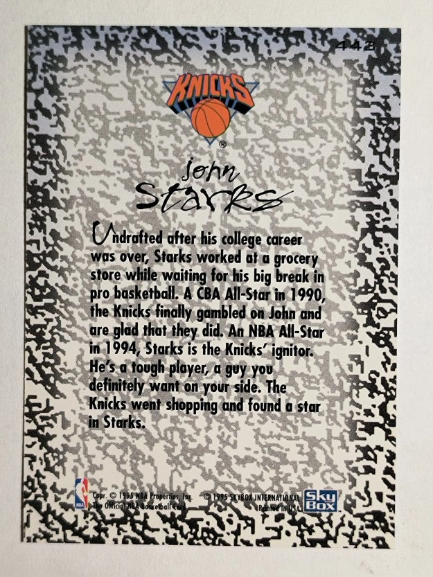 1994-95 Hoops #443 John Starks GM