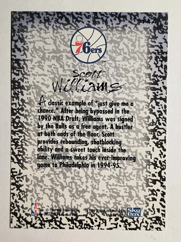 1994-95 Hoops #444 Scott Williams GM