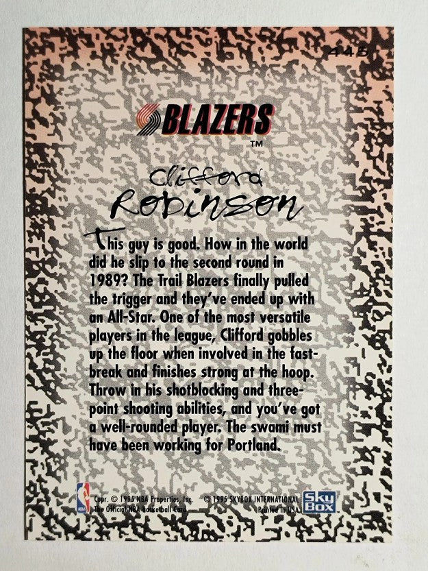 1994-95 Hoops #445 Clifford Robinson GM