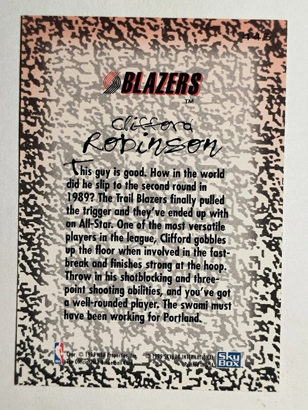 1994-95 Hoops #445 Clifford Robinson GM