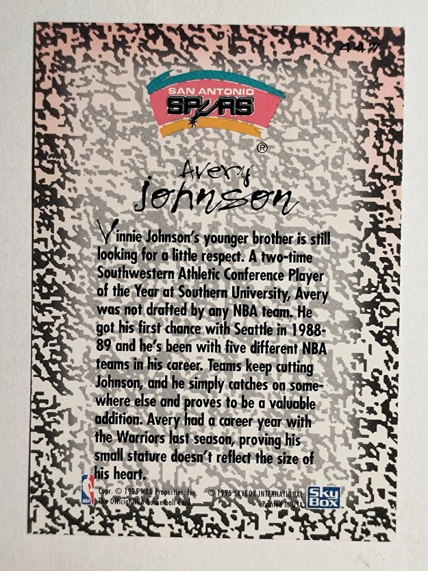 1994-95 Hoops #447 Avery Johnson GM