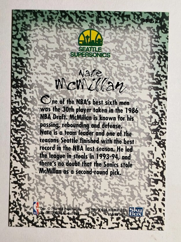 1994-95 Hoops #450 Nate McMillan GM