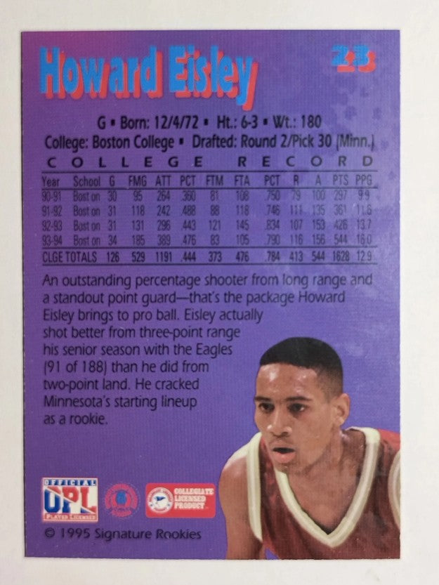 1995 Signature Rookies Kromax #23 Howard Eisley