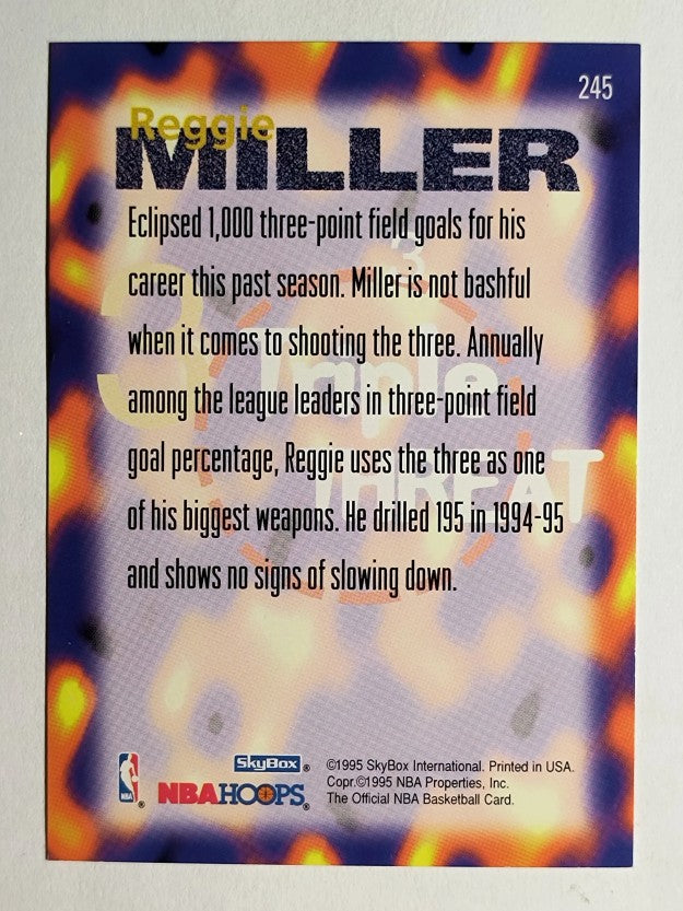 1995-96 Hoops #245 Reggie Miller TT