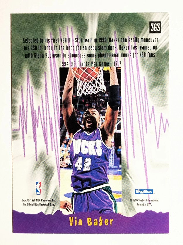 1995-96 Hoops #363 Vin Baker ES