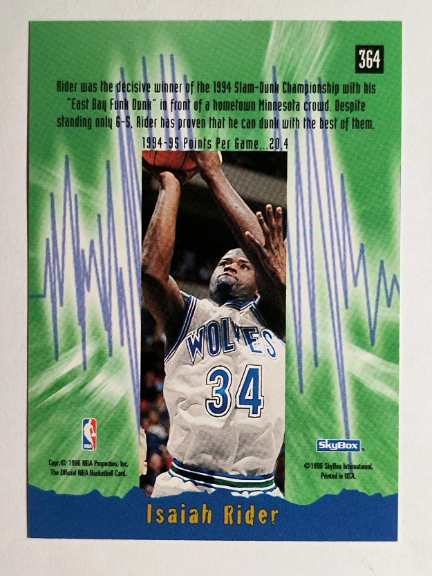 1995-96 Hoops #364 Isaiah Rider ES