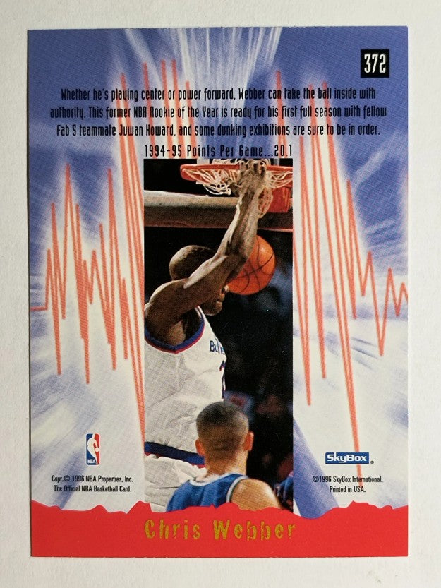 1995-96 Hoops #372 Chris Webber ES