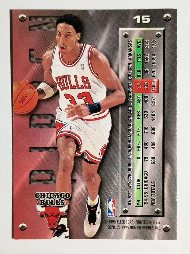 1995-96 Metal #15 Scottie Pippen