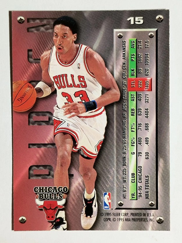 1995-96 Metal #15 Scottie Pippen