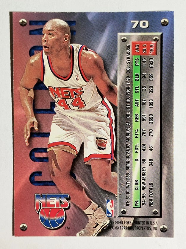 1995-96 Metal #70 Derrick Coleman