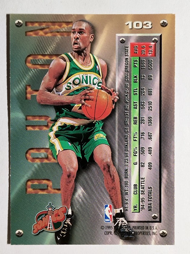 1995-96 Metal #103 Gary Payton