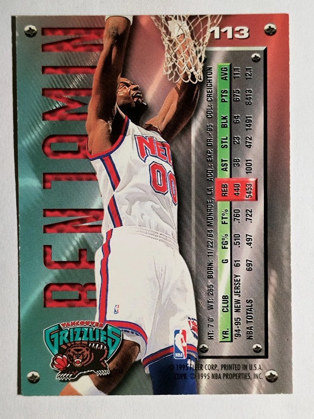 1995-96 Metal #113 Benoit Benjamin