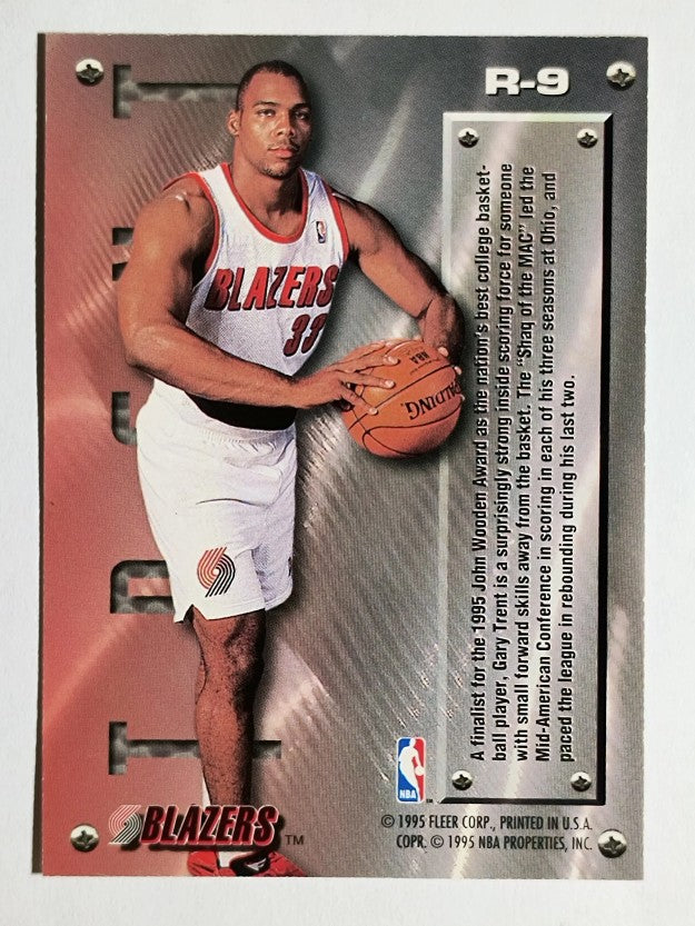 1995-96 Metal Rookie Roll Call #R9 Gary Trent