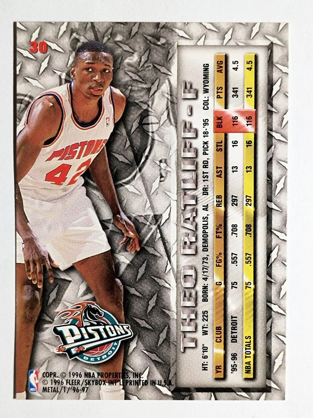 1996-97 Metal #30 Theo Ratliff