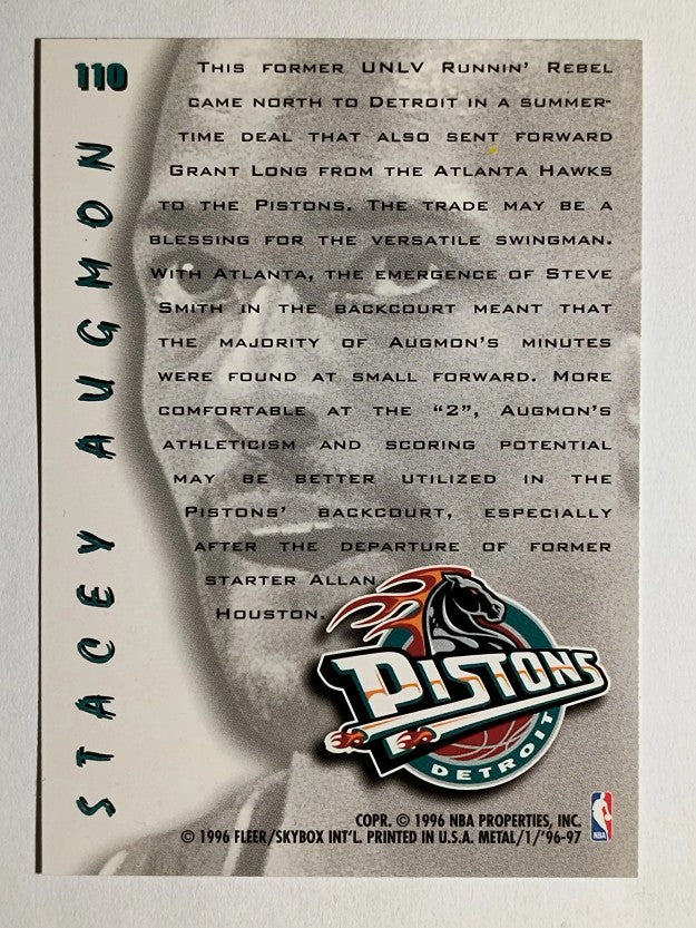 1996-97 Metal #110 Stacey Augmon OTM
