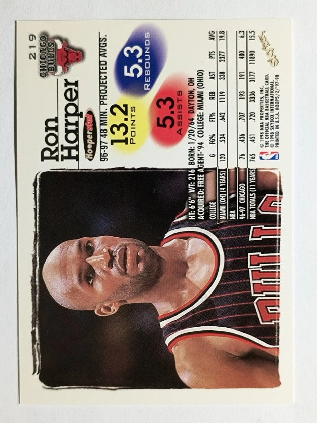 1997-98 Hoops #219 Ron Harper