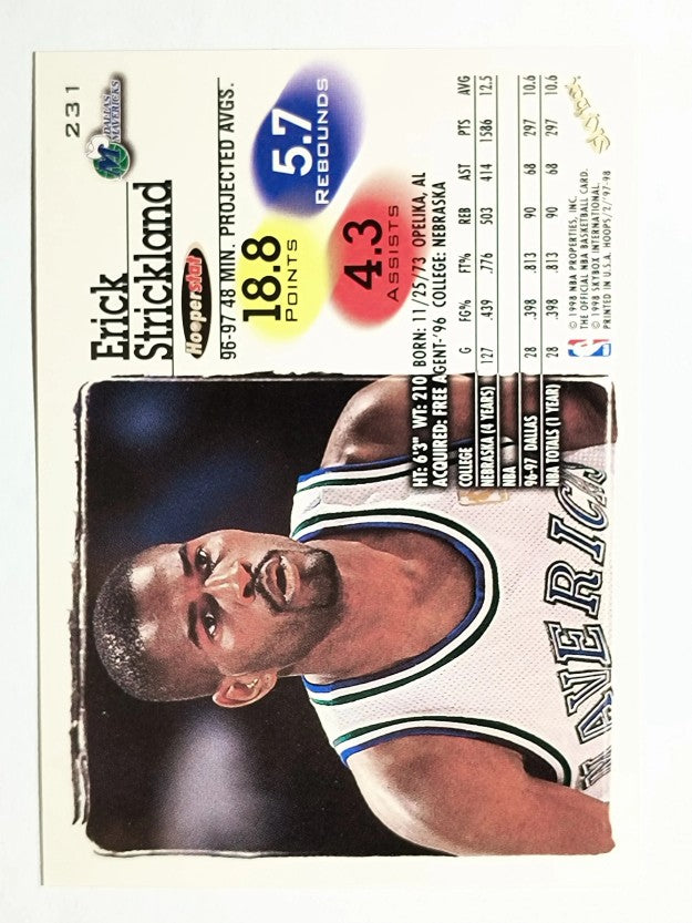 1997-98 Hoops #231 Erick Strickland RC