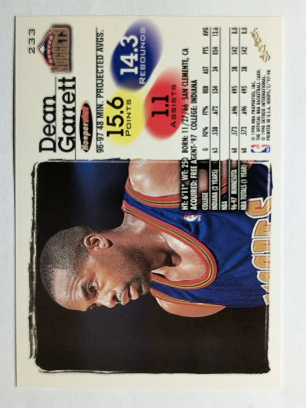 1997-98 Hoops #233 Dean Garrett