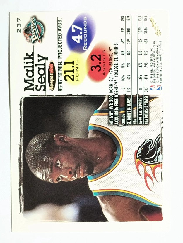 1997-98 Hoops #237 Malik Sealy