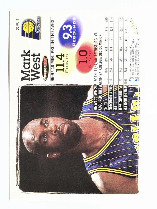 1997-98 Hoops #251 Mark West
