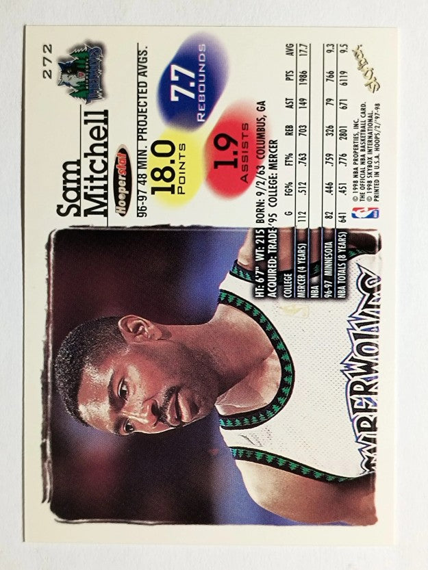 1997-98 Hoops #272 Sam Mitchell