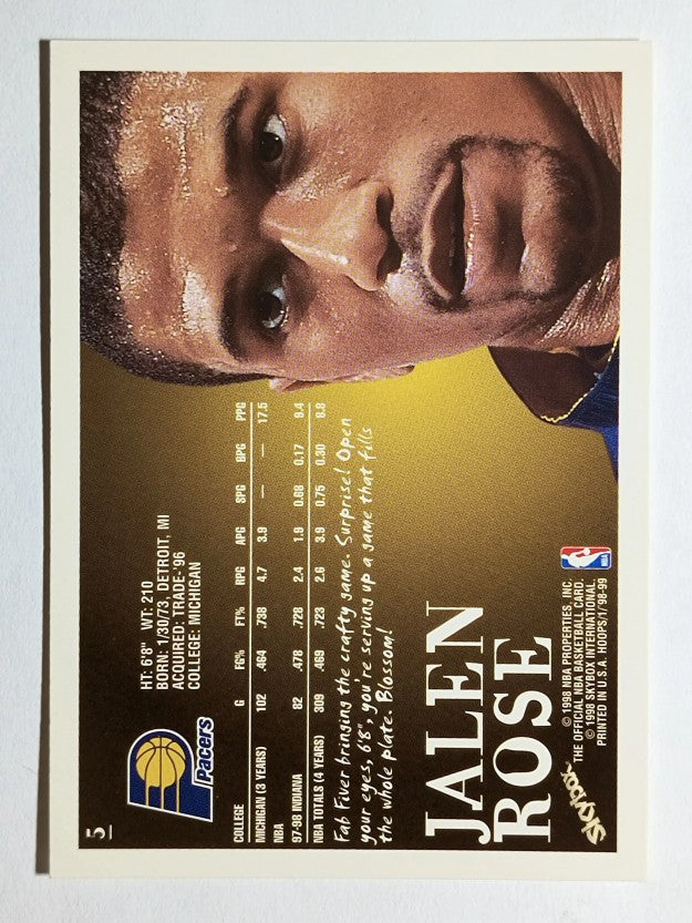 1998-99 Hoops #5 Jalen Rose