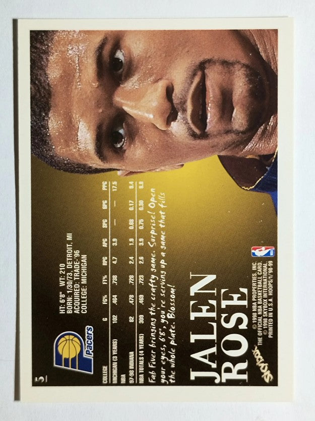 1998-99 Hoops #5 Jalen Rose