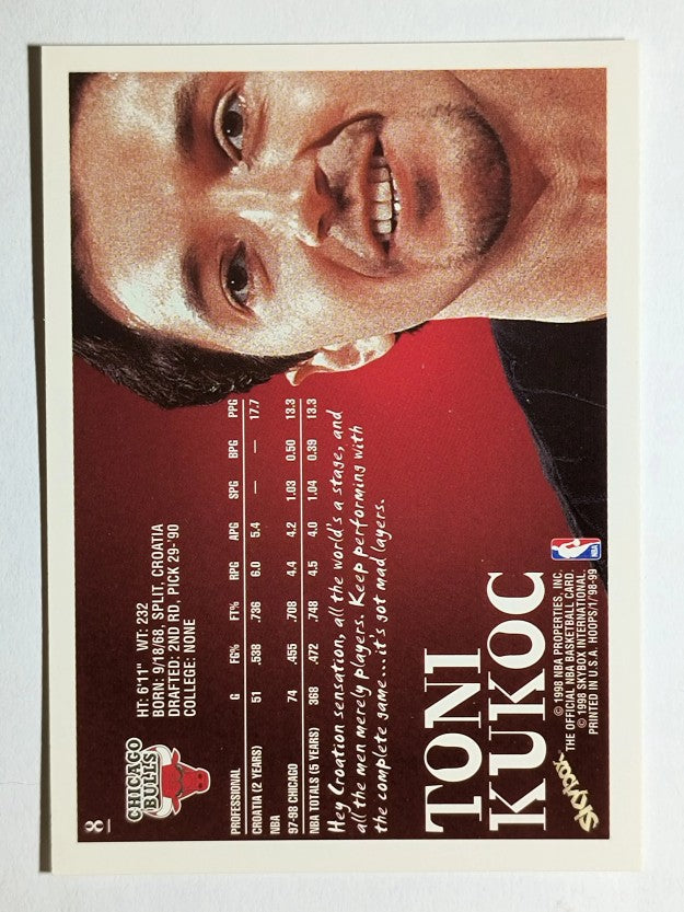 1998-99 Hoops #8 Toni Kukoc